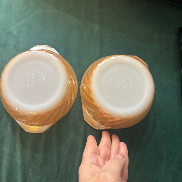 rare Fire king bowls , plates orange iridescent opalescent * accepting offers - Picture 4 of 5